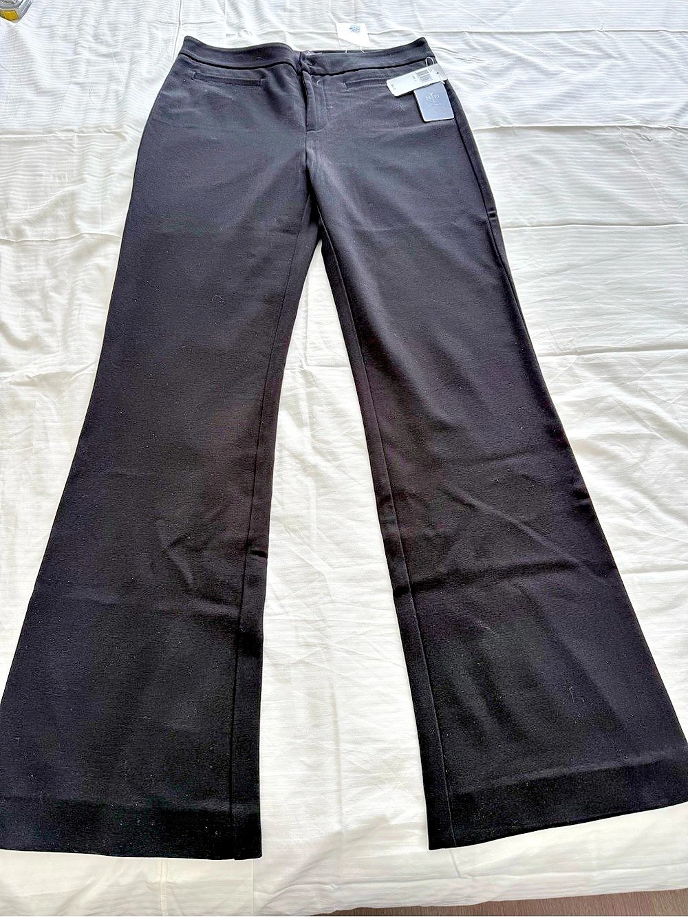NYDJ Black Flare Pants Size 8 NWT